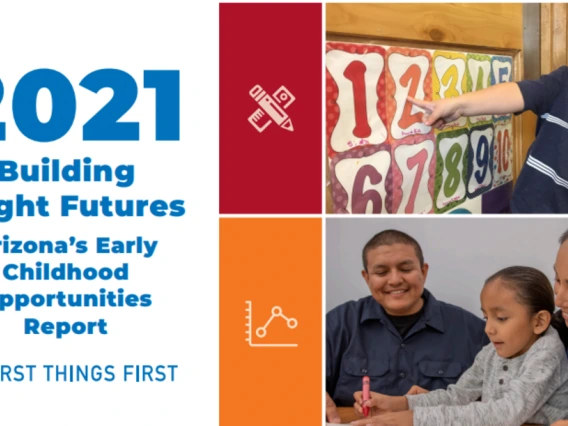 Picture of banner that says "2021 Building Bright Futures"