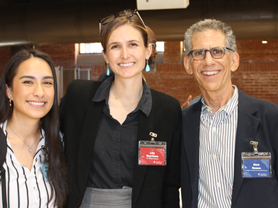 Springboard Career and Internship Fair Students | Marcelina Castel Del Oro, Emily Styrmoe, and Rick Rosen