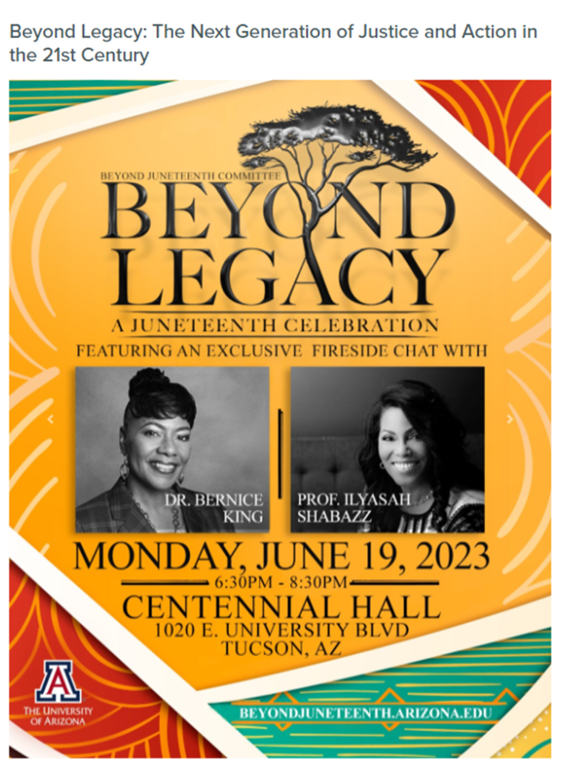 juneteenth celebration  Beyond Legacy: Justice & Action in the 21st Century